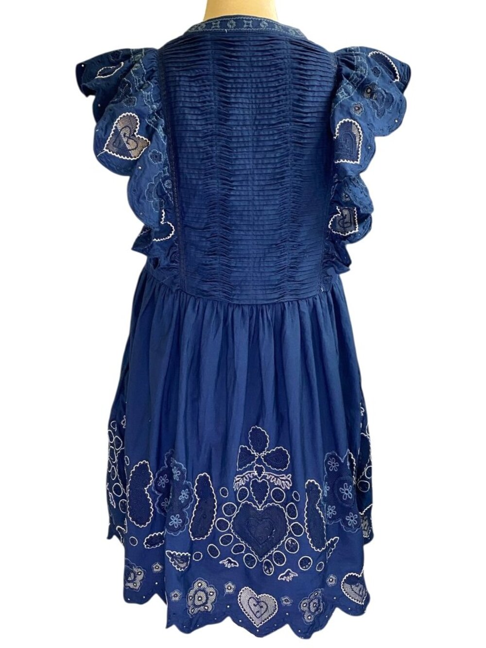Sea NY Jeanetta Eyelet Short Sleeve Dress Small - Picture 3 of 10